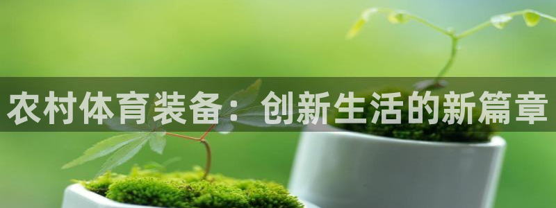 星欧娱乐游戏官网：农村体育装备：创新生活的新篇章